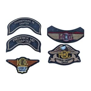 5 Lot Harley Davidson Owners Group Patches 2001 HOG Ladies Frederick MD Chambers
